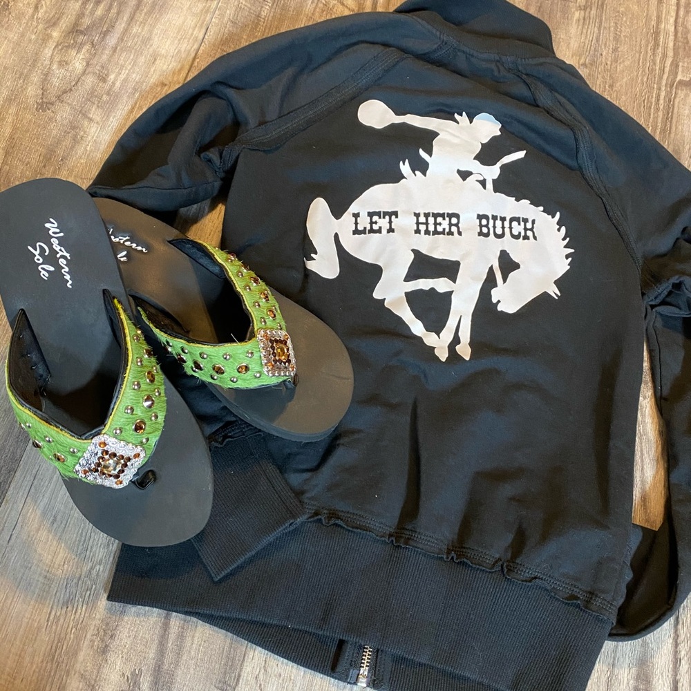 Black zip cotton jacket